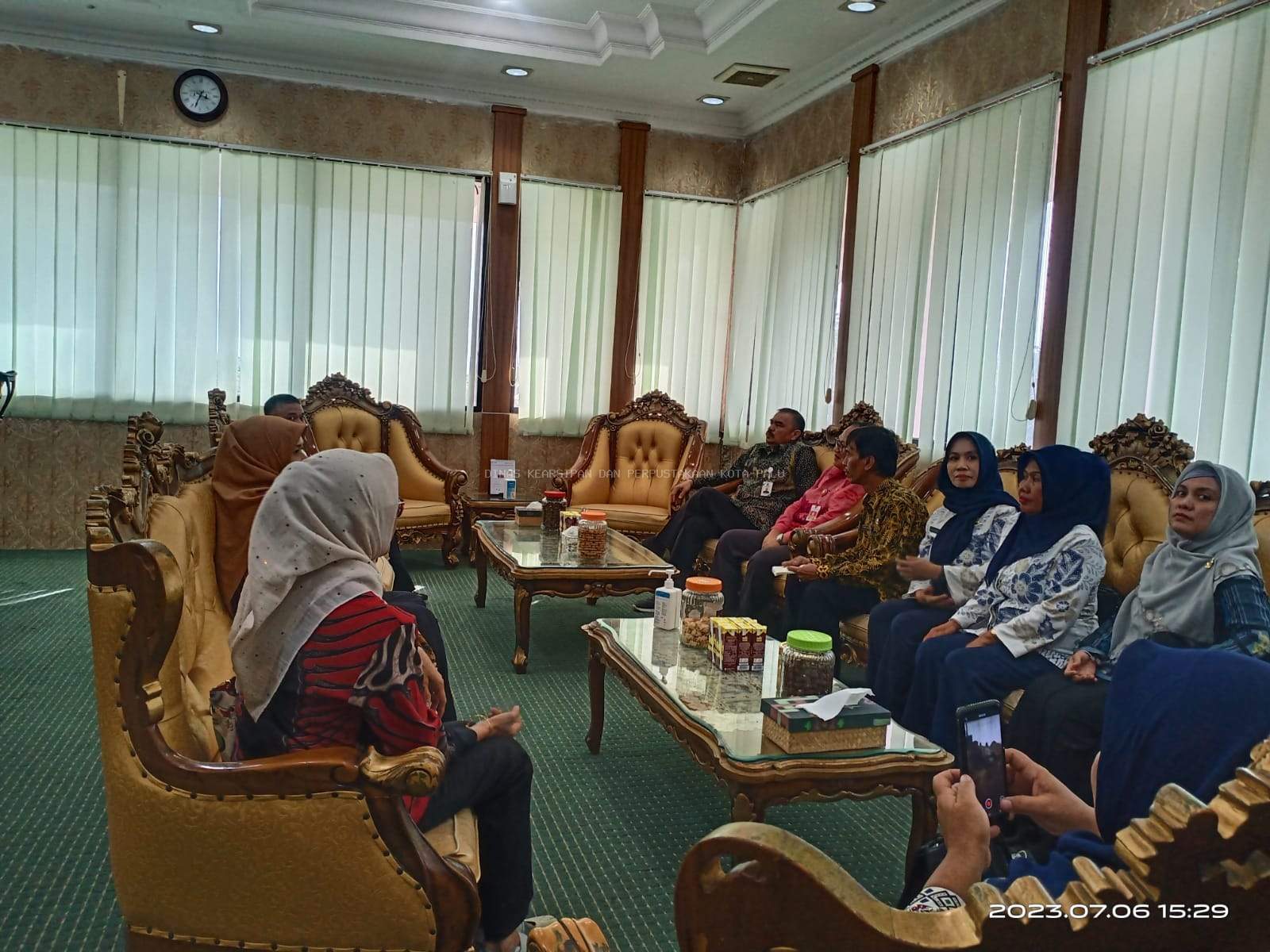 AUDIENS DIREKTUR KEARSIPAN DAERAH I ANRI DENGAN WALI KOTA PALU