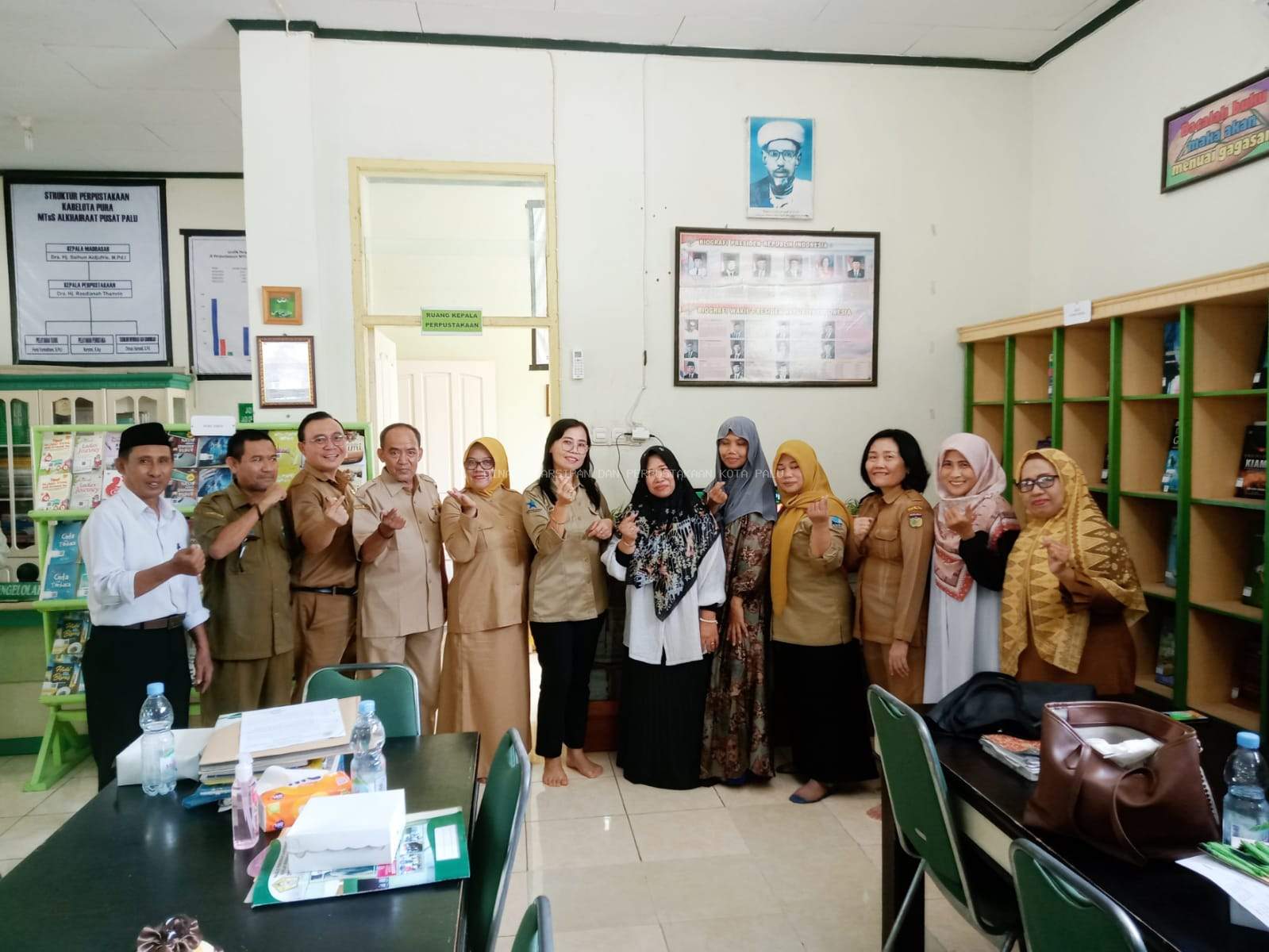 Kegiatan Penilaian Lomba Perpustakaan Terbaik tkt SMP/MTS se Kota Palu 