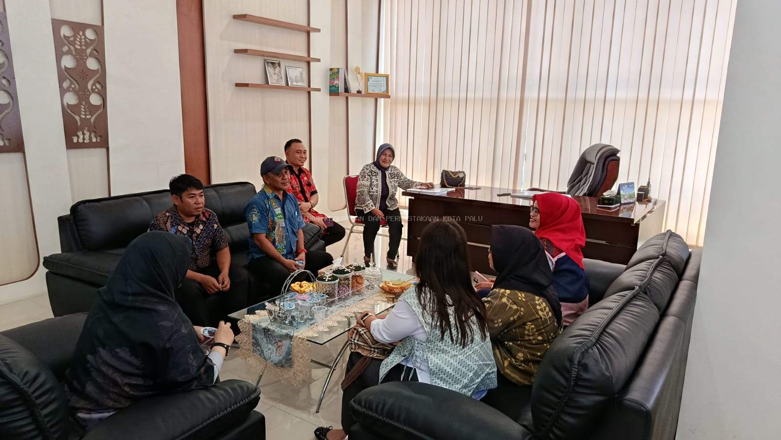 DINAS KEARSIPAN DAN PERPUSTAKAAN KOTA PALU MENERIMA KUNJUNGAN KERJA DARI INSPEKTORAT KOTA PALU